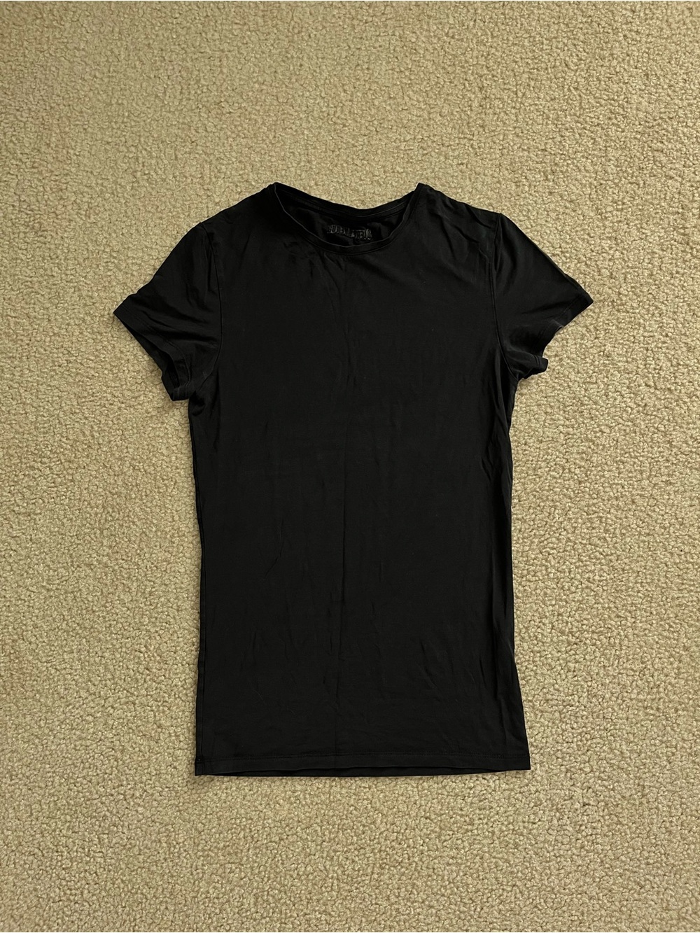 Djerf Avenue Black Short-Sleeve Crew Tee